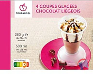Rappel produit Toupargel 4 coupes glacées chocolat liégeois