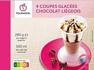 Rappel produit 4 coupes glacées chocolat liégeois Toupargel (photo numéro 1)