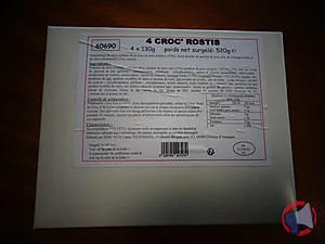 Rappel produit 4 Croc'Rosti TOUPARGEL