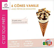 Rappel produit 6 Cônes vanille Toupargel (photo numéro 1)