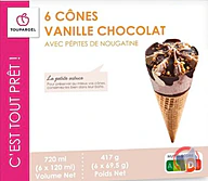 Rappel produit 6 Cônes vanille chocolat Toupargel (photo numéro 1)