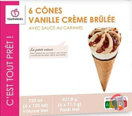 Rappel produit 6 Cônes vanille crème brulée Toupargel (photo numéro 1)