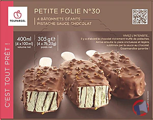 Rappel produit BATONNETS GEANTS PISTACHE SAUCE CHOCOLAT Toupargel