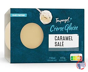 Rappel produit Crème glacée CARAMEL SALE TOUPARGEL