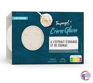 Rappel produit Crème glacée à l’extrait d’orange et de cognac TOUPARGEL