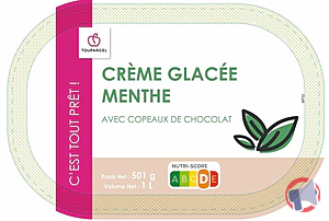 Rappel produit Crème Glacée MENTHE Toupargel