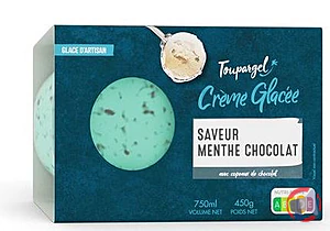 Rappel produit Crème glacée MENTHE CHOCOLAT TOUPARGEL