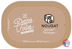 Rappel produit CREME GLACEE NOUGAT Toupargel
