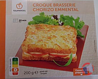 Rappel produit CROQUE BRASSERIE CHORIZO EMMENTAL TOUPARGEL (photo numéro 1)
