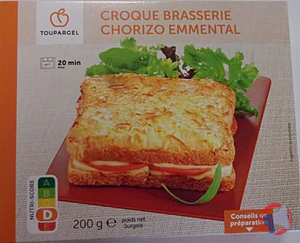 Rappel produit CROQUE BRASSERIE CHORIZO EMMENTAL TOUPARGEL