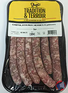 Rappel produit CHIPOLATA AUX HERBES TRADITION & TERROIR