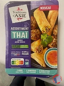 Rappel produit Assortiment Thai, Sauce aigre douce Traditions D'Asie