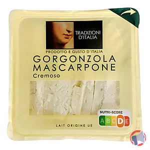 Rappel produit GORGONZOLA MASCARPONE 200G TRADIZIONI D’ITALIA