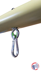 Rappel produit Fixation de balançoire équipant les portiques et Stations de jeux avec poutre de diamètre 80 ou 100. TRIGANO JARDIN