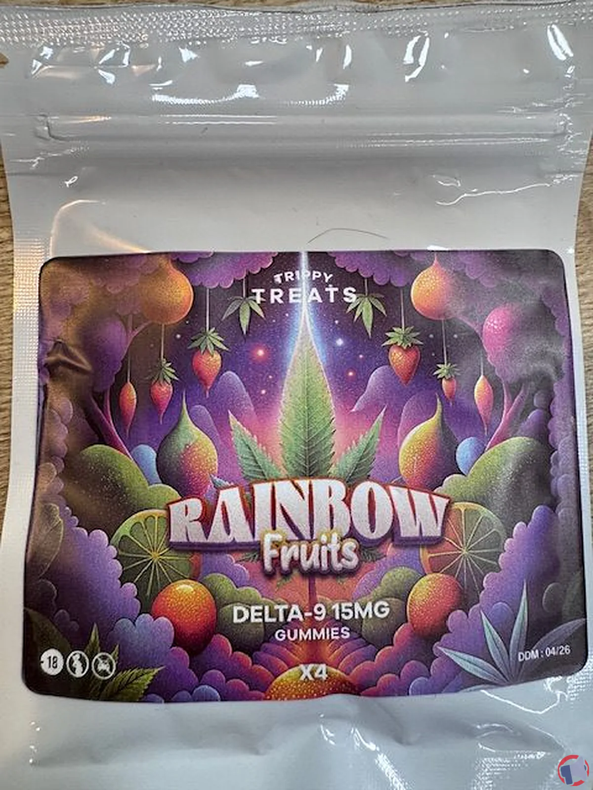 Rappel de bonbons Trippy Treats : Rainbow Fruits et Tropical Punch X4 Gummies