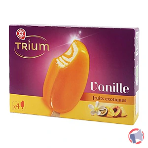 Rappel produit 4 BATONNETS VANILLE FRUIT EXOTIQUE - 4x100ML TRIUM