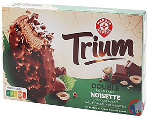 Rappel produit BATONNETS DOUBLE ENROBAGE NOISETTE X4 TRIUM