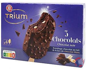 Rappel produit BATONNETS TROIS CHOCOLATS X4 282G TRIUM