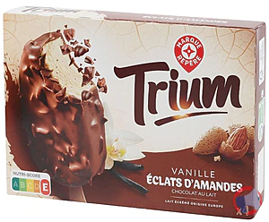 Rappel produit BATONNETS VANILLE AMANDES X4 314G TRIUM