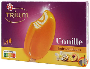 Rappel produit BATONNETS VANILLE FRUITS EXOTIQUES X4 TRIUM