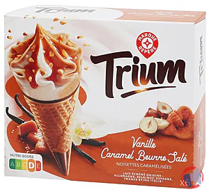 Rappel produit CÔNES VANILLE CARAMEL X6 432G TRIUM