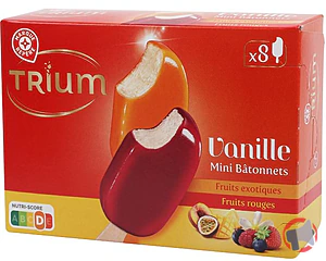 Rappel produit MINI BATONNETS FRUITS X8 300G TRIUM