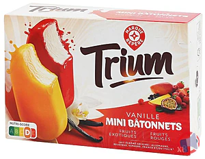 Rappel produit MINI BATONNETS FRUITS X8 TRIUM