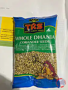 Rappel produit Graines de coriandre Dhania entières TRS