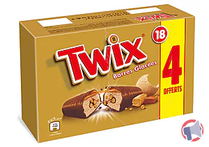 Rappel produit Glace Twix x18 dont 4 offerts Twix