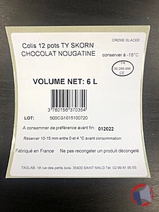 Rappel produit CREMES GLACEES TY SKORN - MOUSTACHE - COUP DE PATE - SANCHEZ - TAGLAB