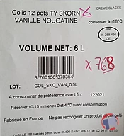 Rappel produit CREMES GLACEES TY SKORN - MOUSTACHE - COUP DE PATE - SANCHEZ - TAGLAB