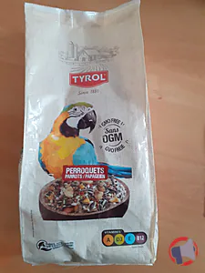 Rappel produit MENU PERROQUET 800G TYROL 1880 TYROL