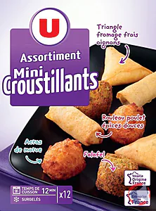 Rappel produit Assortiment mini croustillants 184,5g U