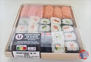 Rappel produit ASSORTIMENT SUSHIS SAUMON FJORDS NORVEGE U U