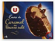 Rappel produit Bâtonnets envie caramel beurre salé U x4 252g U (photo numéro 1)