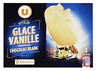 Rappel produit Bâtonnets envie vanille chocolat blanc U x4 258g U (photo numéro 1)