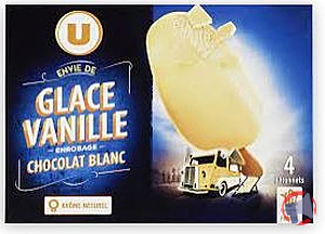 Rappel produit Bâtonnets glacés x4 258g U