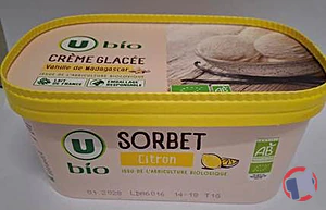 Rappel produit Crème glacée Vanille de Madagascar U BIO 471g U BIO