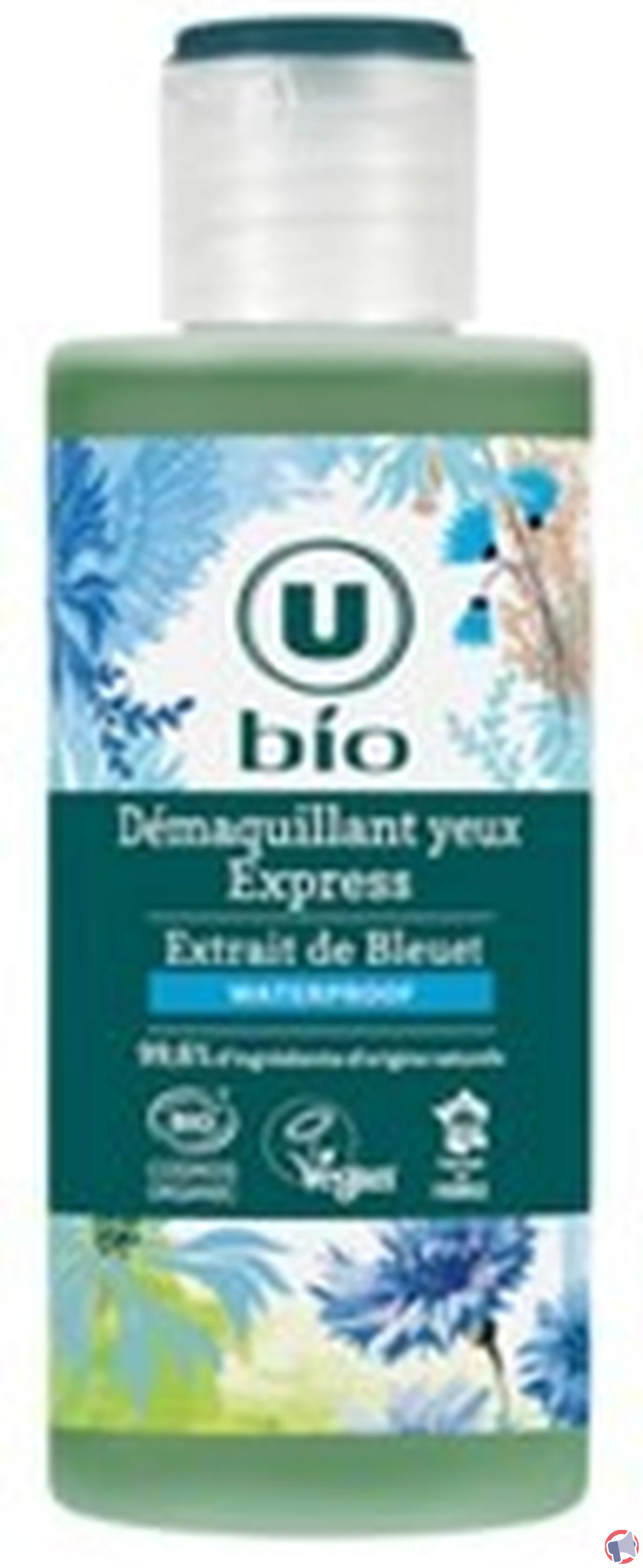 Rappel u bio démaquillant yeux express bleuet : mise en garde et informations détaillées