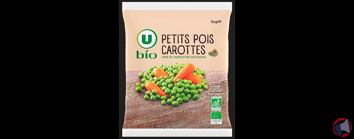 Rappel u bio petits pois carottes u bio sache : ne consommez pas le produit concerné
