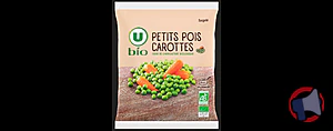 Rappel produit PETITS POIS CAROTTES U BIO Sachet surgelé 600G U BIO
