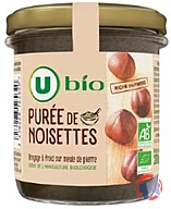Rappel produit Purée de noisettes U BIO 200g U BIO