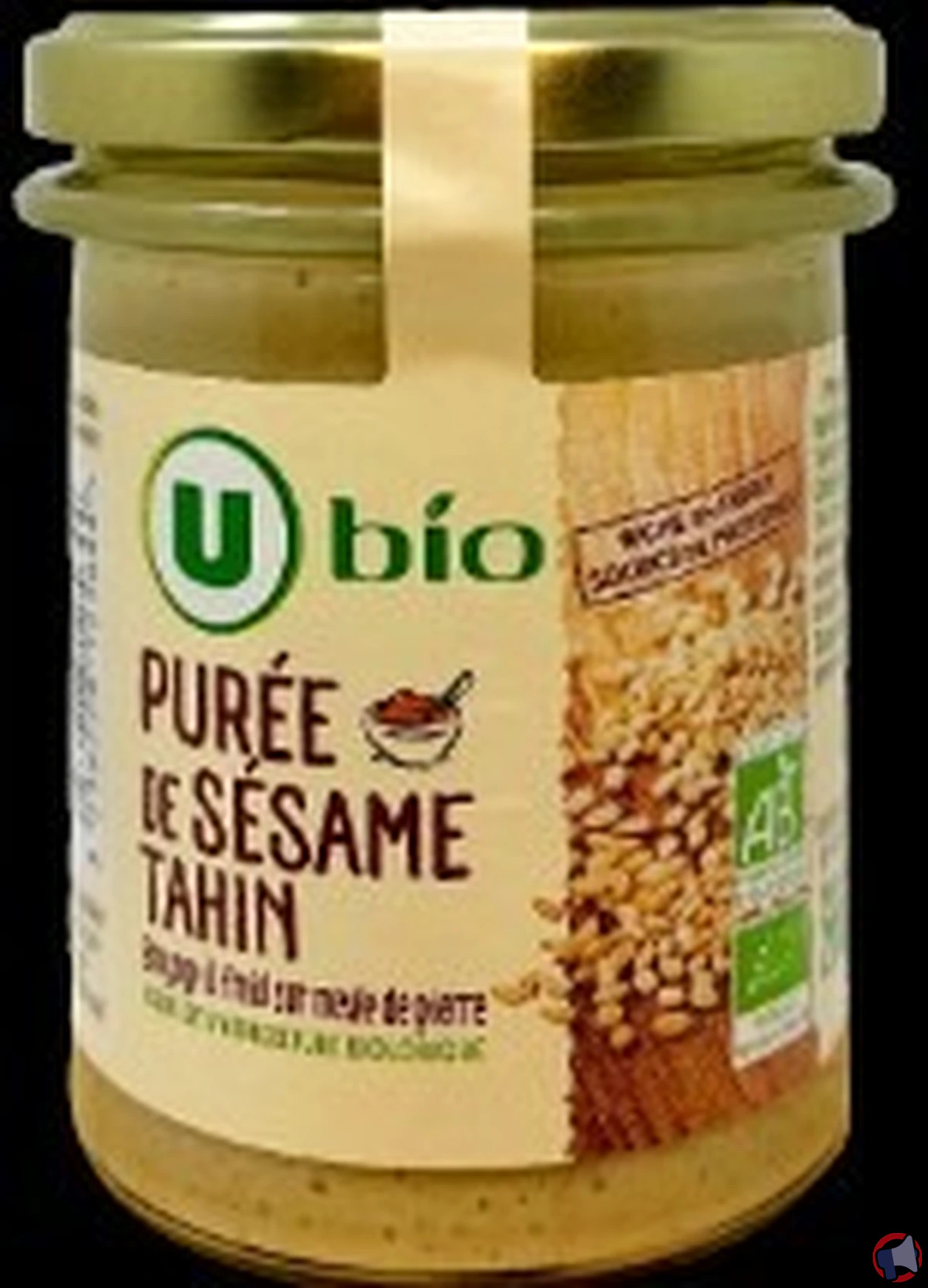 Rappel de produit : purée de sésame tahin U Bio pour risque de salmonellose