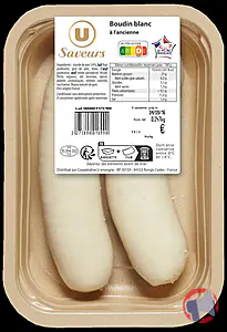 Rappel produit Boudin blanc à l'ancienne U SAVEURS U