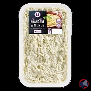 Rappel produit BRANDADE DE MORUE PARMENTIERE U TRANSFORME EN FRANCE U