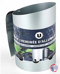 Rappel produit Cheminée d'allumage charbon U de forme biseautée 26,5x17cm U