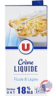 Rappel produit U crème 18% U Brique 1L