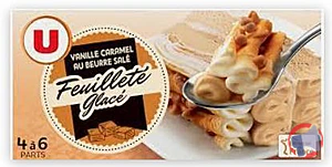 Rappel produit Feuilleté glacé vanille caramel U