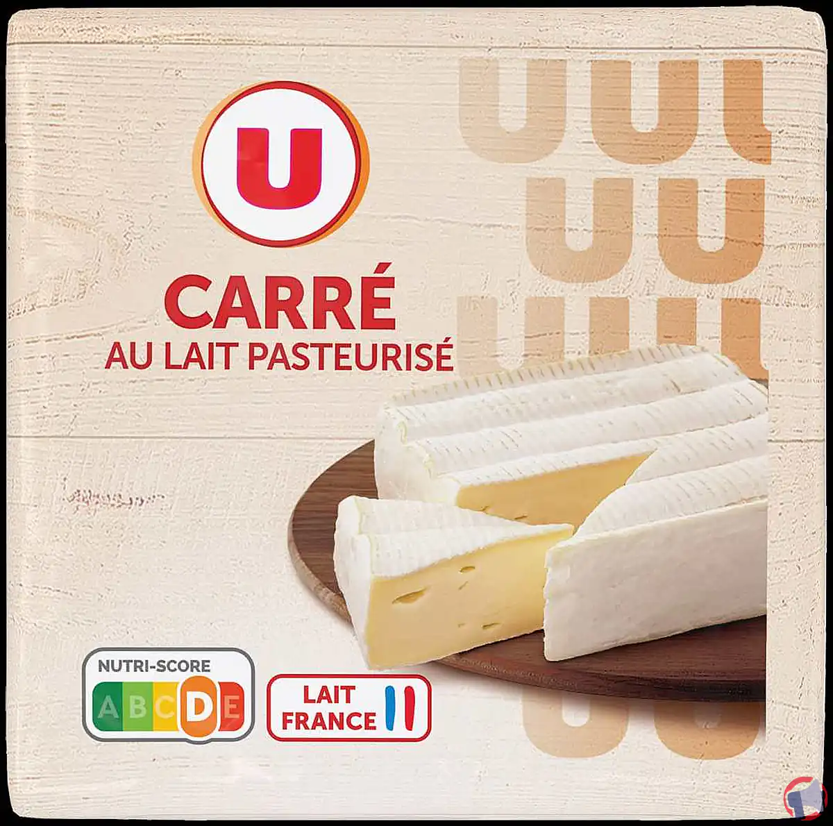 Rappel de produit : fromage pasteurisé le carré 23%MG chez u pour non conformité microbiologique
