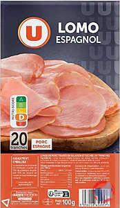 Rappel produit LOMO ESPAGNOL 20 tranches U 100g U